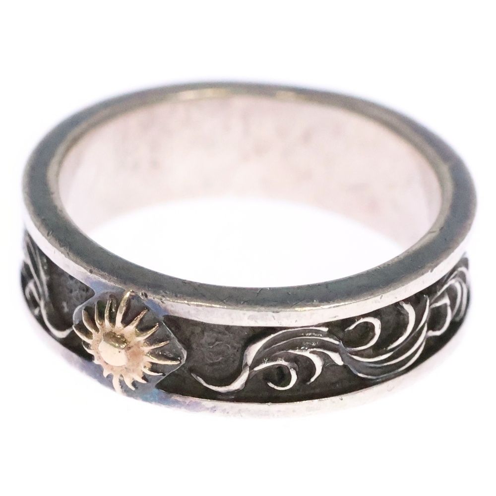 ARIZONA DOM アリゾナフリーダム K18 太陽神 唐草リング シルバー