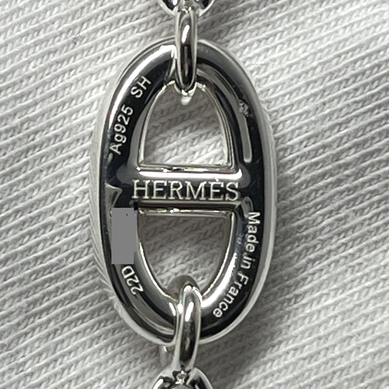 美品 HERMES エルメス シェーヌダンクル ファランドール ブレスレット Ag925 ＃SH ブランドジュエリー シルバーアクセサリー SHサイズ  チェーン アンシェネ SV メンズ レディース バングル【Y54642】 - メルカリ