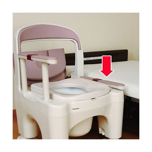 パナソニック エイジフリー ポータブルトイレ 座楽 ラフィーネ プラスチック便座 ベージュ PN- 1台