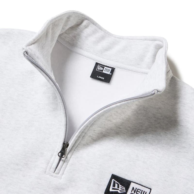 新品 ニューエラ NEWERA 正規品 長袖 スウェット ハーフジップ 裏起毛