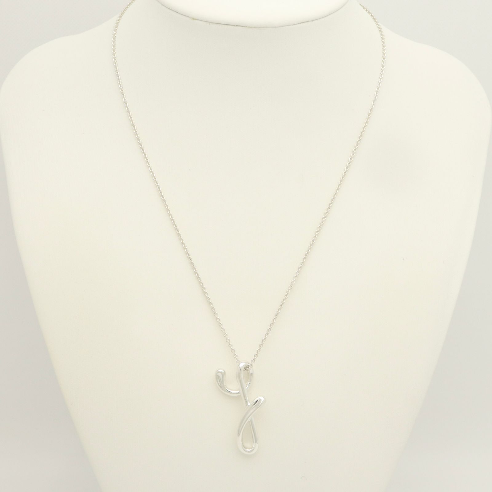 Tiffany&Co. Letter レター イニシャル ネックレス Y 925 美品】ティファニー TIFFANY&Co. レター アルファベット