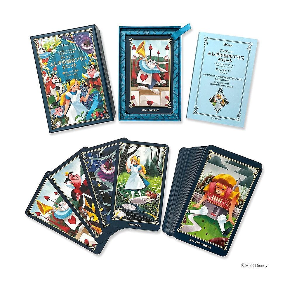 タロット】【カード】ディズニー ふしぎの国のアリスタロット - Disney Alice Tarot in Wonderland - メルカリ