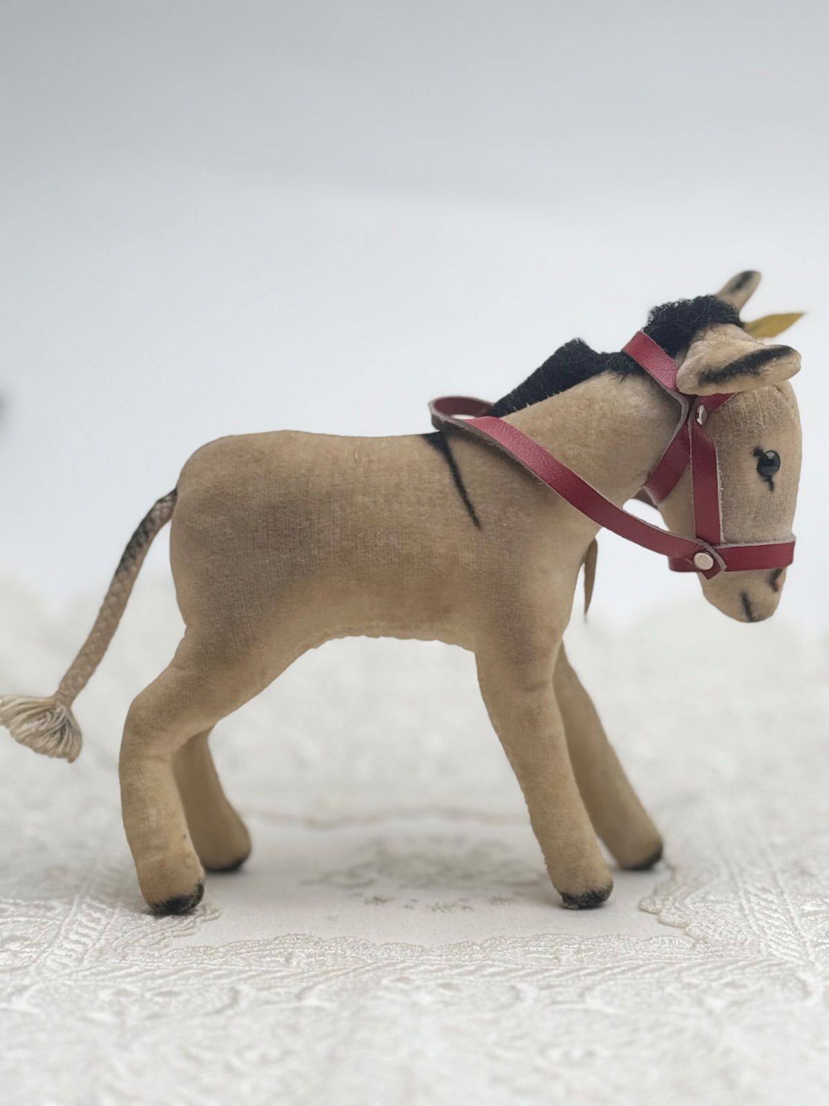 シュタイフ★Donkey 12cm(初期№タグ付)ベルベットのロバ/ドンキー驢馬 送料無料☆シュタイフ☆Donkey 12cm オールID's完品☆ベルベット