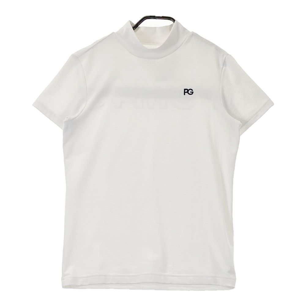 サイズ 1 PEARLY GATES パーリーゲイツ ハイネック半袖Tシャツ ホワイト系 240101455960 ゴルフウェア レディース ストスト