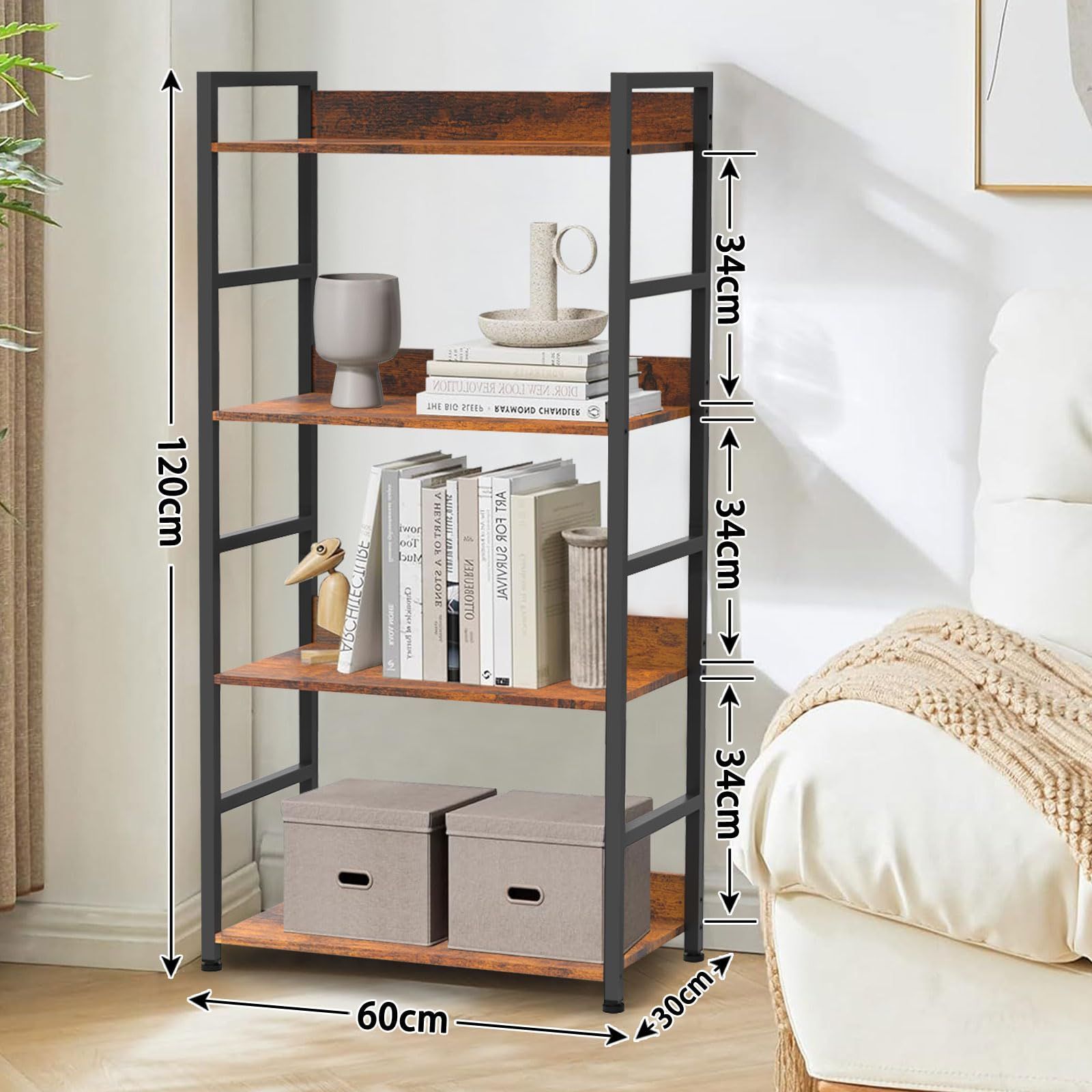 木目調 収納ラック