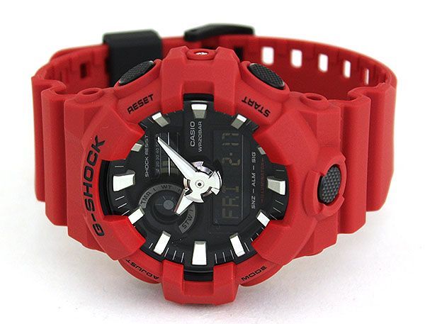 G-SHOCK Gショック GA-700-4A 赤 レッド メンズ 腕時計 ジーショック ウレタン アナログ アナデジ 腕時計 CASIO カシオ 還暦祝い g-shock 推し活グッズ