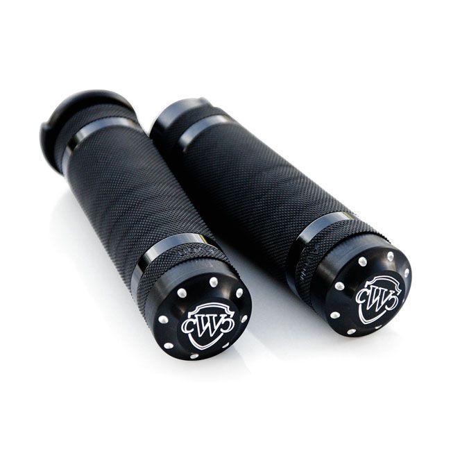 CULT-WERK 1 - 25.4mm Grooved handlebar grips. Black | 963083