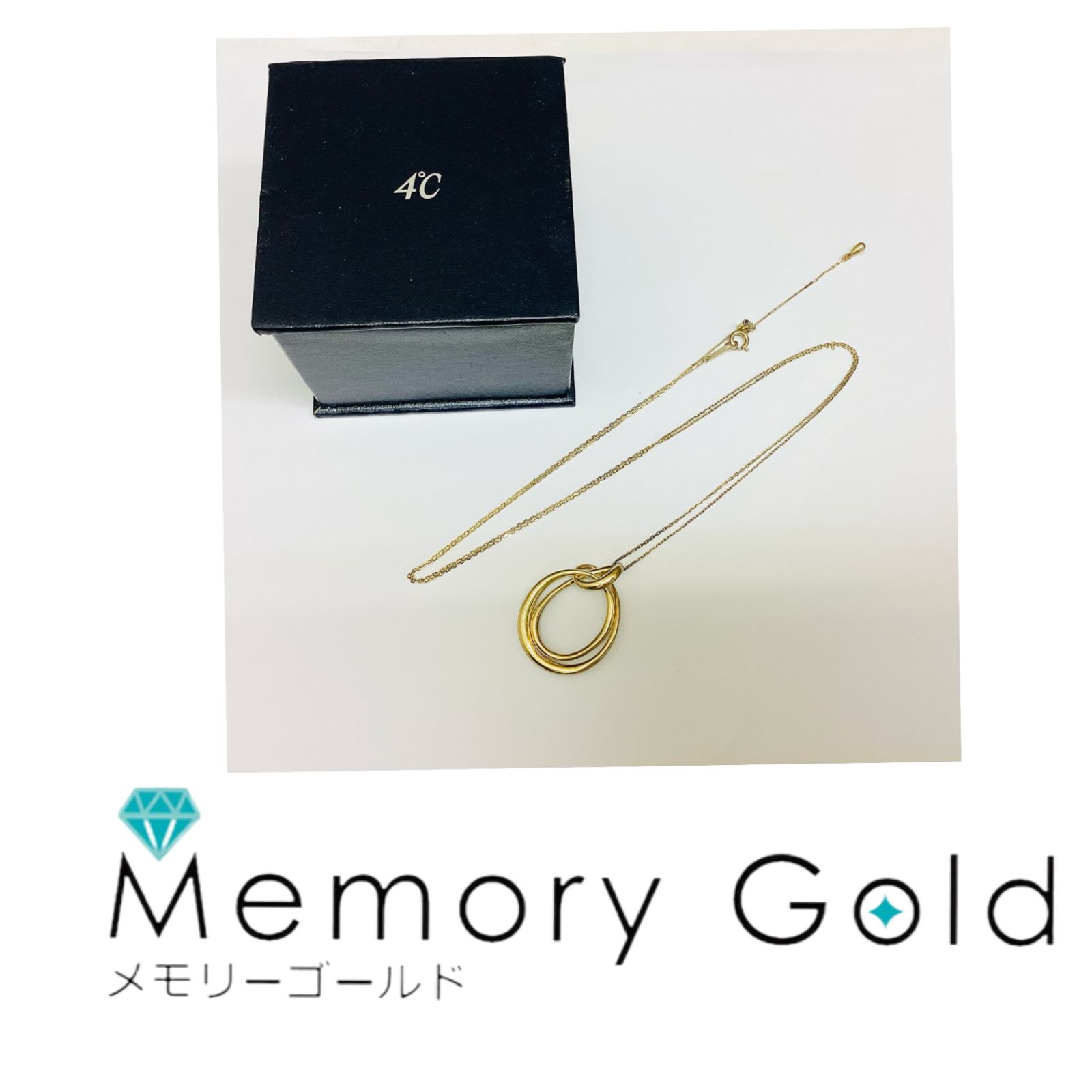 4°C Noble of Water K18 ペンダントネックレス 4℃の原点である“水”をモチーフにした「Noble of Water」から アクア