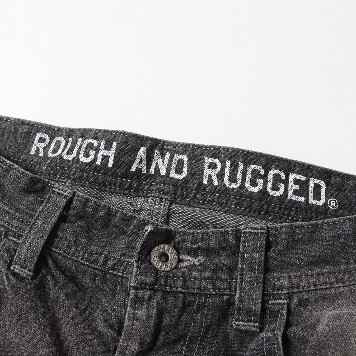 美品 ROUGH AND RUGGED ラフアンドラゲッド パンツ サイズ:2(M) 23SS クラッシュ加工 バギー デニムパンツ FOUL  BANKS ブラック 黒 ボトムス ジーンズ ジーパン【メンズ】 - メルカリ