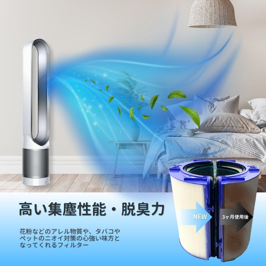 在庫セール】ダイソン 交換用 フィルター Dyson TP04 DP04 HP04 TP05 DP05 HP05 空気清浄機 対応 互換 HEPA  集じん 抗菌 フィルター 活性炭 グラスファイバー 965432-01 - メルカリ