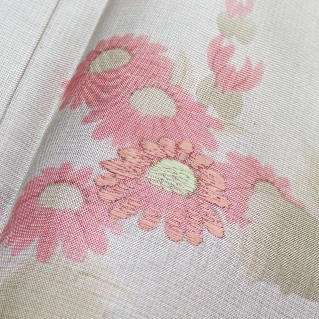 染大島紬 付下げ 刺繍 上品な花柄 トールサイズ KK-987 付下げt1279 柚子色 刺繍 鳳凰(正絹) | 着物レンタルの京都