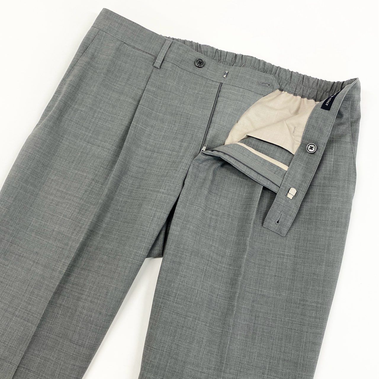 美品 LARDINI easy wear セットアップ グレー 52