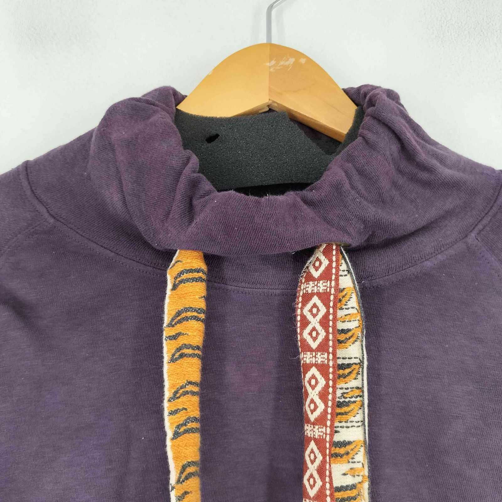 キャピタル KAPITAL L/S 天竺ムラ染め クックネック ネパールタイガー