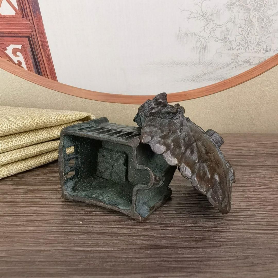 銅製 香炉 金魚薫香炉 室内香炉 茶台香道具 装飾品 工芸品 置物 銅製 香炉 金魚薫香炉 室内香炉 茶台香道具 装飾品 工芸品 置物