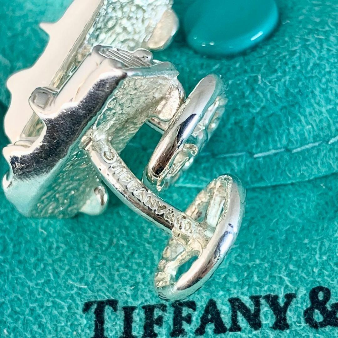 ティファニー 美品 カー ハンドル カフス カフリンクス 車 S100e