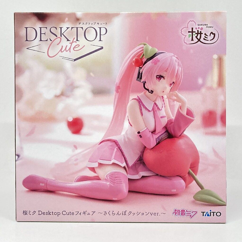 タイトー Desktop Cute フィギュア 桜ミク さくらんぼクッション