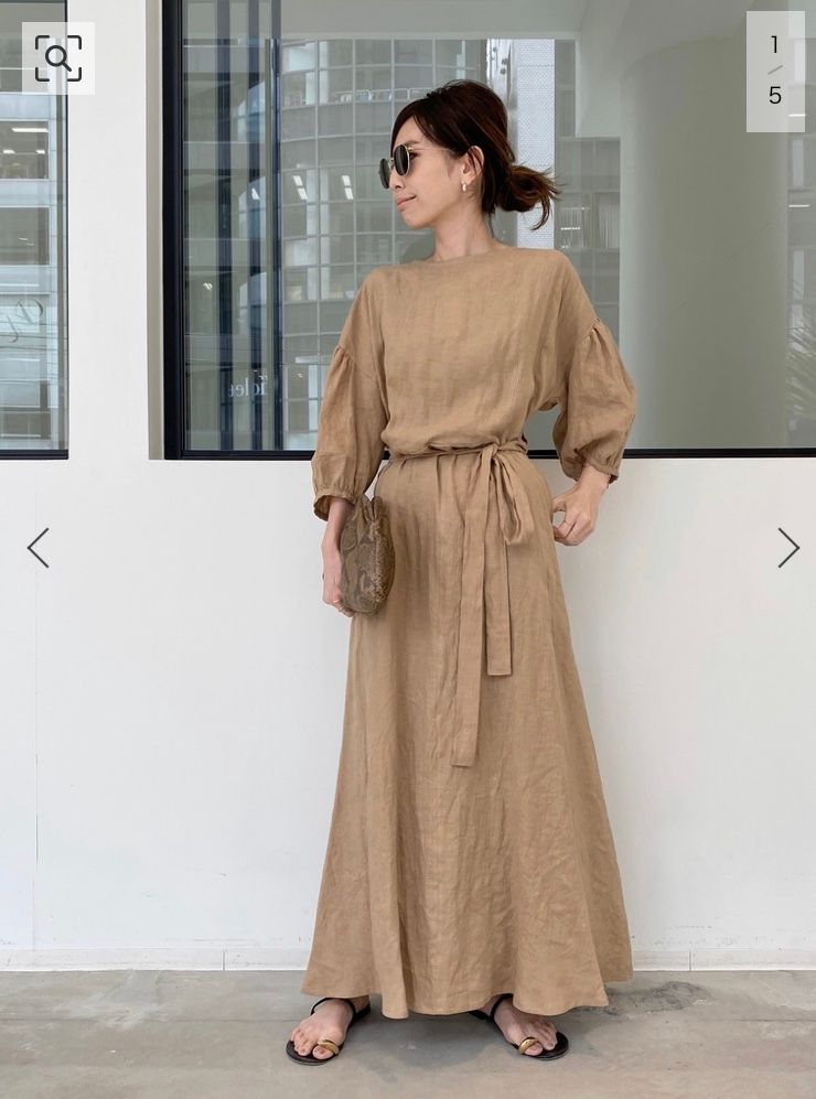 L'APPARTEMENT ワンピース 20040560110410 Linen Madam Dress １