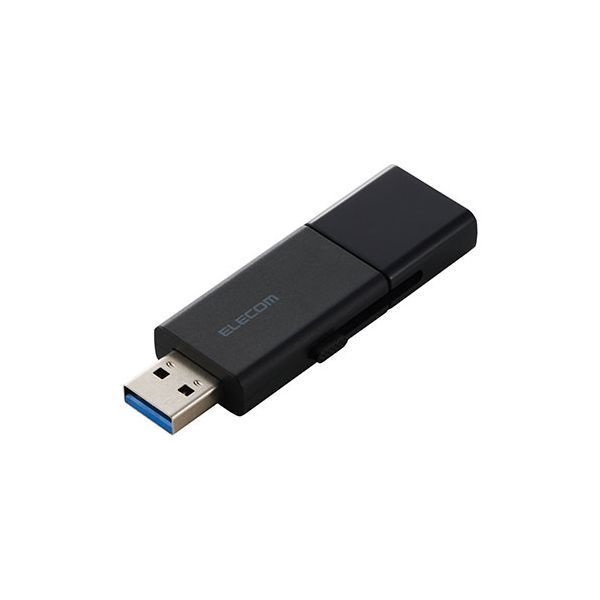 エレコム スライド式 USB 5Gbps Type-C TM |USB-A メモリ 128GB ブラック MF-WSAU3128GBK