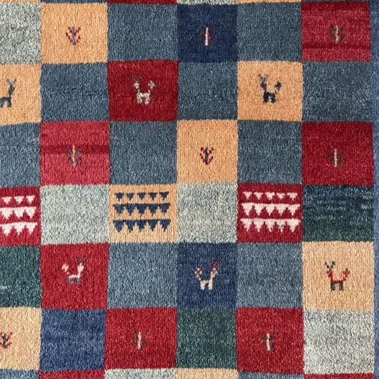 ギャッベ カシュクリ ペルシャ 玄関マット ラグ サイズ81×126㎝ MARWIL-DEMENAGEMENTS_CH