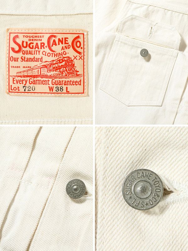 SUGAR CANE シュガーケーン デニム ジャケット ホワイト メンズ G 