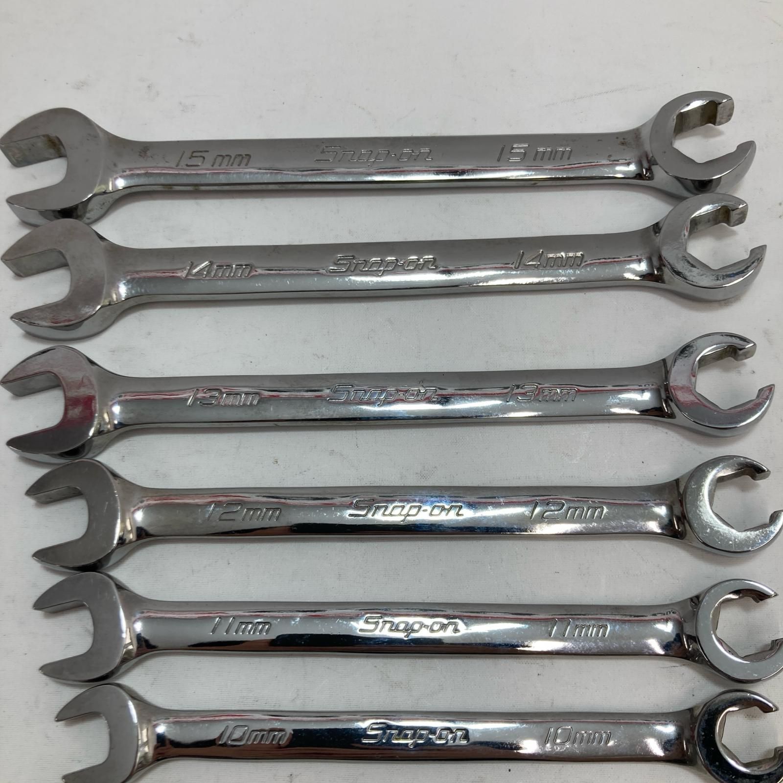 Snap-on スナップオン オープンエンドフ ナットレンチ RXSM 8本セット