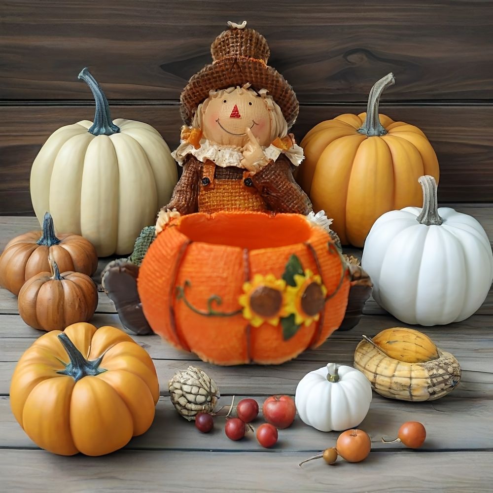 キャンドルホルダー キャンドルスタンド カボチャを抱えている女の子 男の子 2種類 ハロウィン装飾 インテリア 装飾 パーティー リビング ダイニング オシャレ 寝室 イベント ハロウィーン NEXPOTALLINN_EU