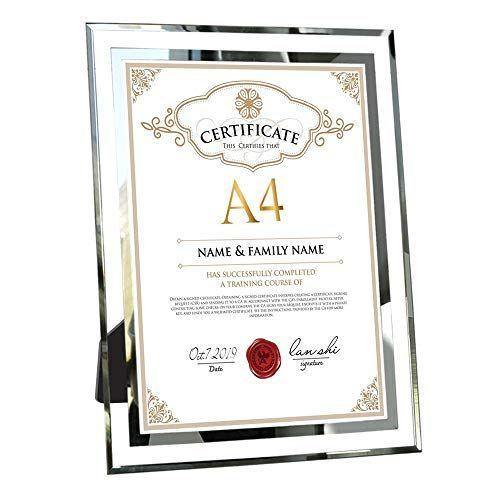 A4 ランスー フォトフレーム a4 ガラス おしゃれ 写真立て 賞状 写真スタンド ギフト