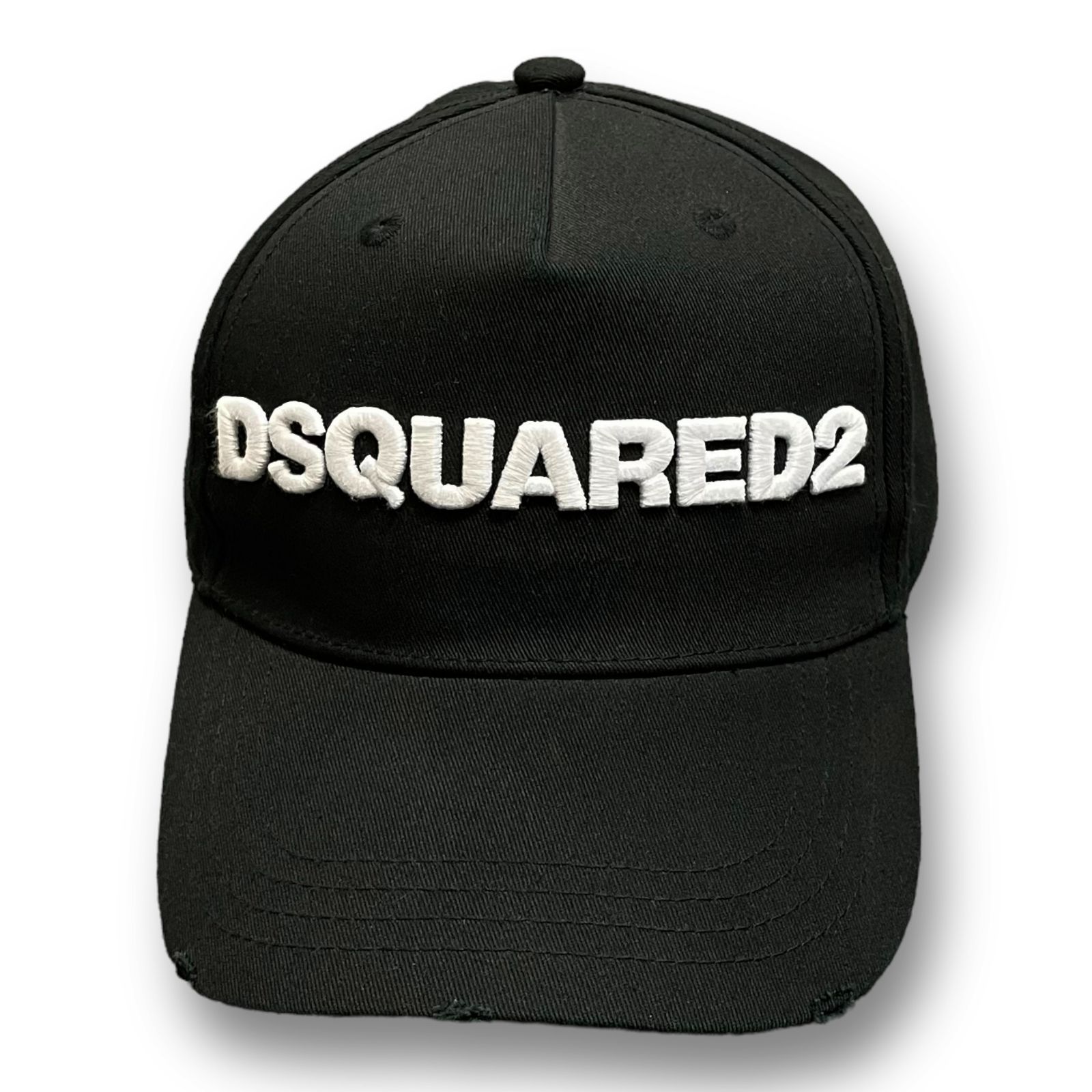 定価22000円 未使用品 DSQUARED2 ロゴ 刺繍 キャップ 帽子 ディー ...