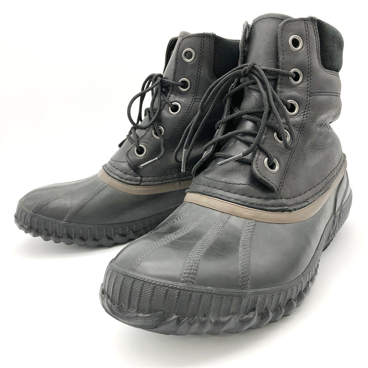 SOREL NM 1704 スノーブーツ レザー シャイアン 防水 ブラック 1755 A