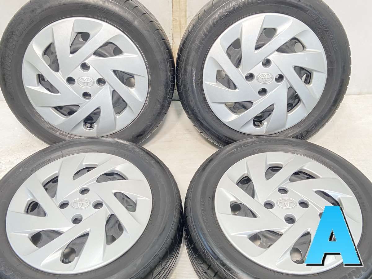 185/60R15 ブリヂストン ネクストリー トヨタ純正 15x5.5 100-4穴 中古