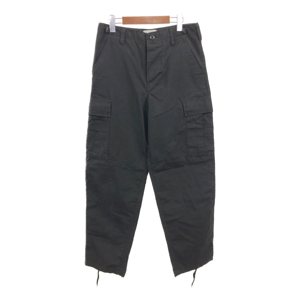 GALLS フィールド カーゴ パンツ ミリタリー 戦闘服 リップストップ ブラック (メンズ SMALL REGLAR) 中古 古着 Q2824