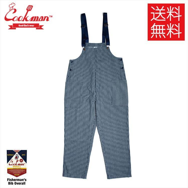 送料無料】COOKMAN Fisherman's Bib Navy Hickory