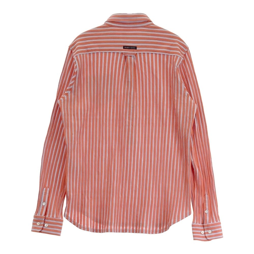 サイズ：2 PEARLY GATES パーリーゲイツ 長袖ポロシャツ ストライプ