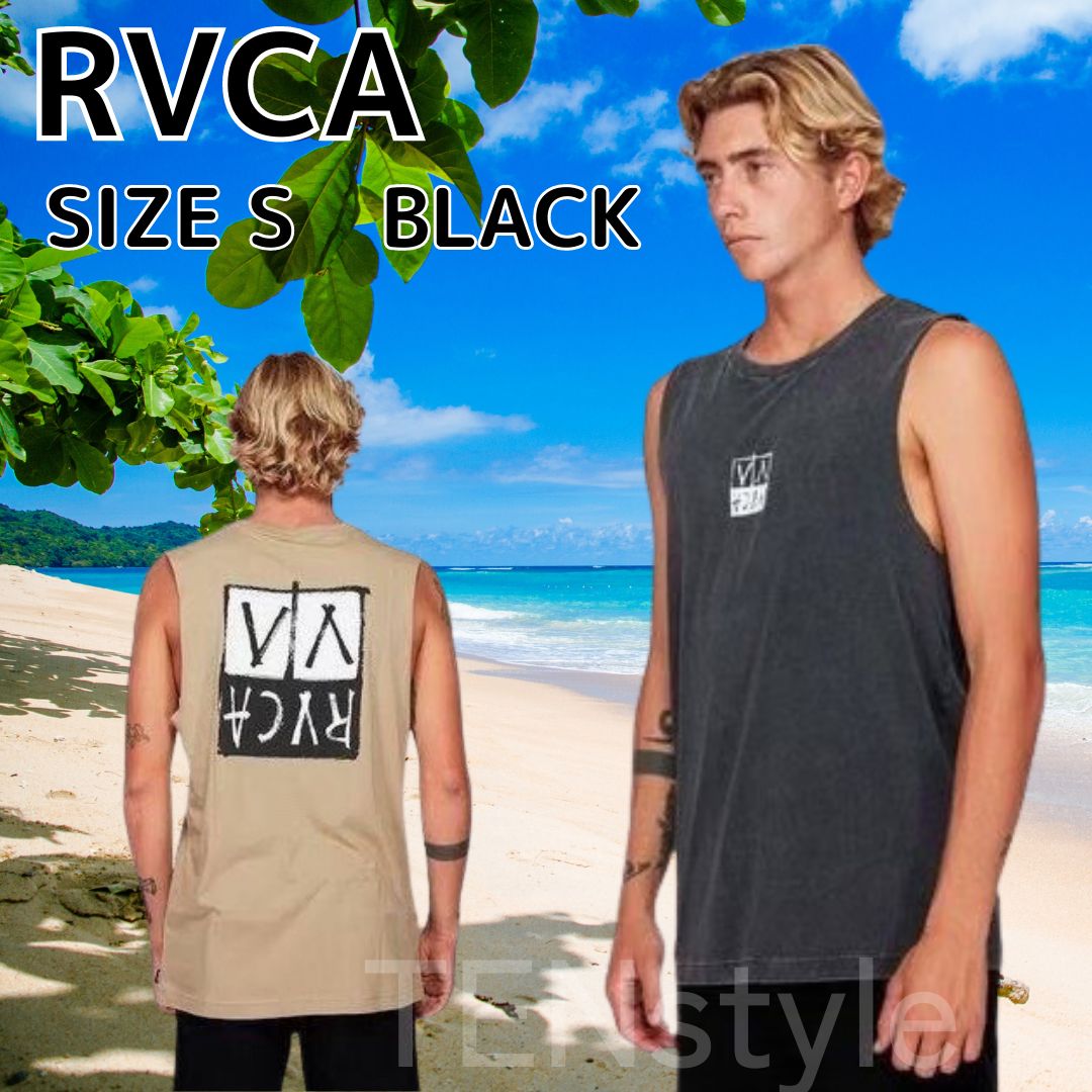 新品未使用】RVCA（ルーカ）ロゴ タンクトップ ブラック 黒 メンズ S ...