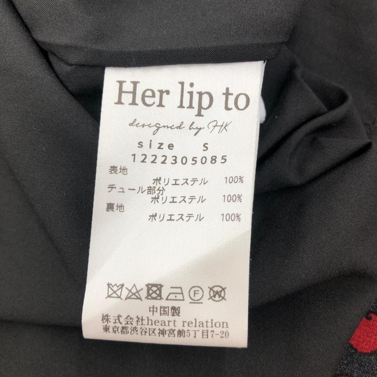 Her lip to ハーリップトゥ ワンピース サイズ:S CherryPatternCache 