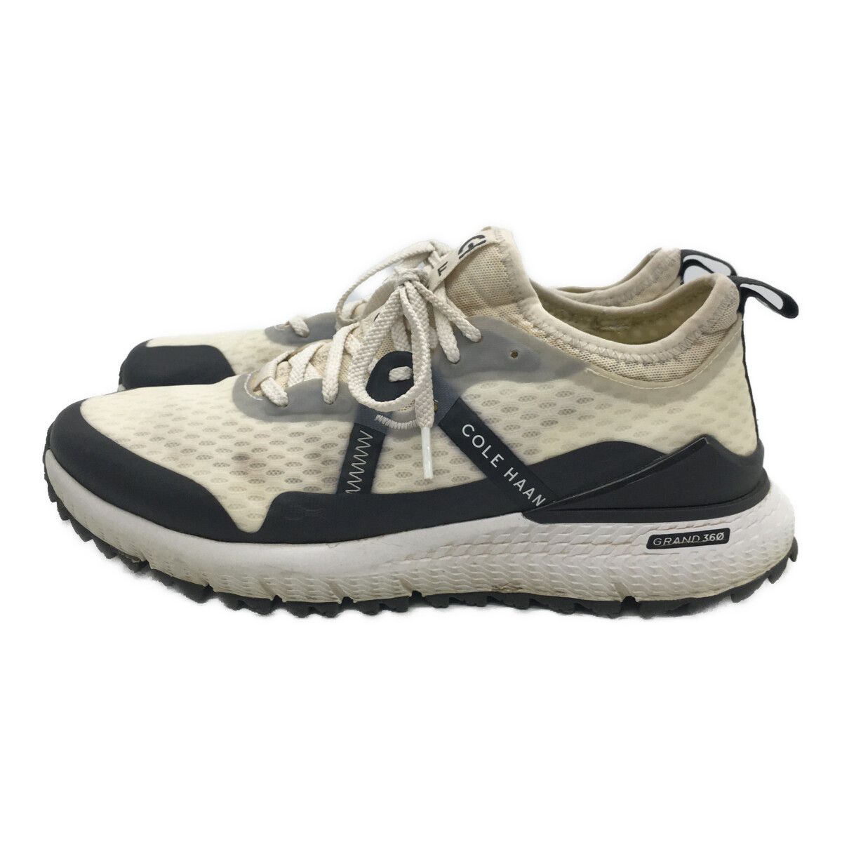 Cole Haan - coco 中古 コールハーン COLE HAAN ゴルフシューズ  26cm ホワイト ZEROGROUND OVERTAKE GOLF スパイクレス 軽量 [C35805] コール ハーン（COLE HAAN）（メンズ）ゴルフシューズ