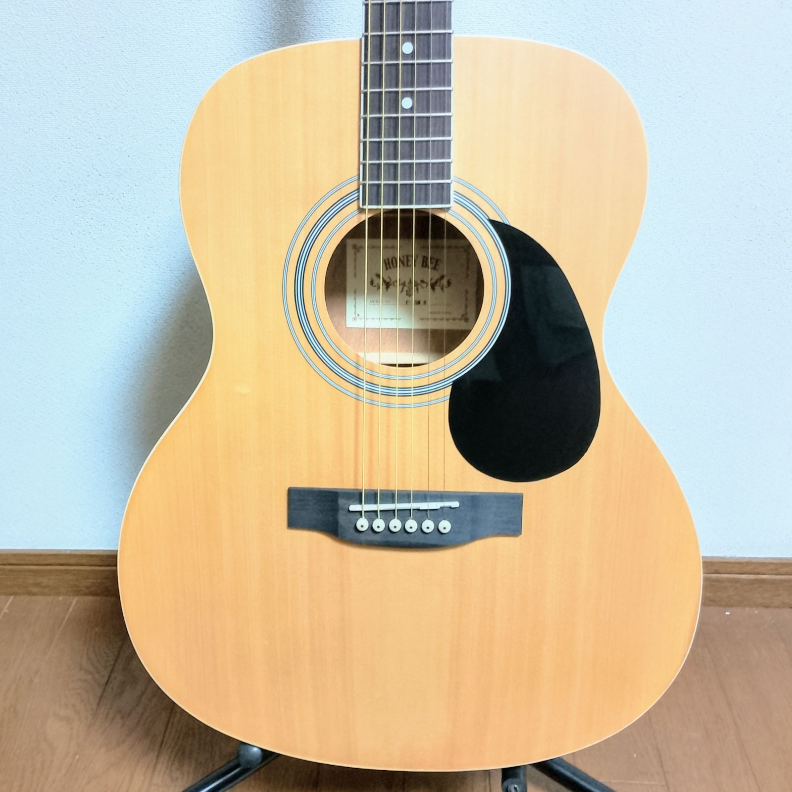 HONEY BEE　F-15M BK　マット仕上げ　アコースティックギター Amazon | HONEY BEE アコースティックギター F-15M/BK マット