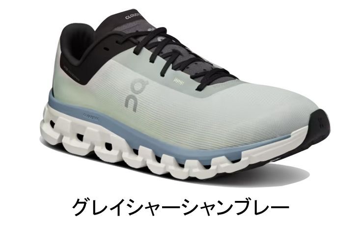 オン On Cloudflow 4 クラウドフロー 4 ランニングシューズ 靴 メンズ 男性 陸上・ランニング用品 集合 27.5cm（M9.5） グレイシャーシャンブレー