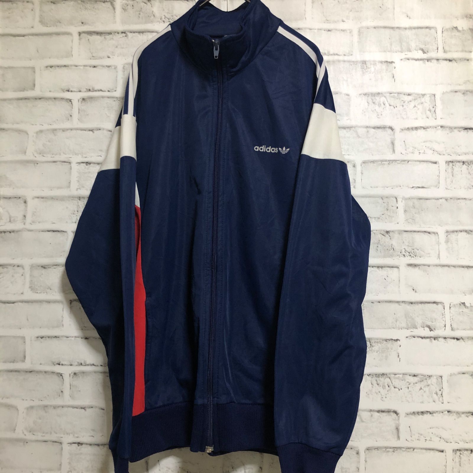 80s⭐️adidas トラックジャケット/ジャージ XL トレファイル vintage 