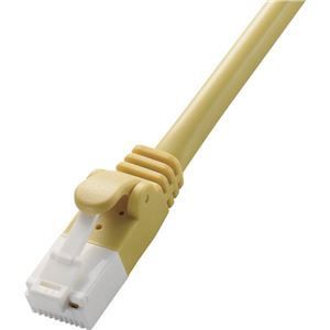 （まとめ） エレコム Cat5e対応ツメ折れ防止LANケーブル イエロー 2m LD-CTT／Y2／RS 1本 