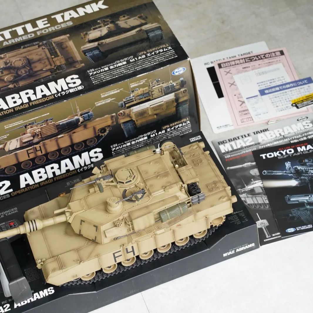 動作確認済 【東京マルイ】RC BATTLE TANK M1A2 エイブラムスイラク戦
