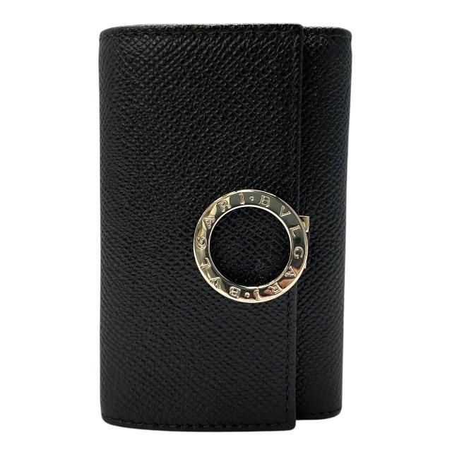 美品】BVLGARI ブルガリ 288156 6連 キーケース ロゴクリップ レザー
