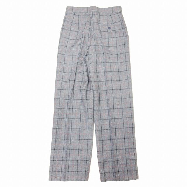 美品 ドゥロワー Drawer ウィンドウペンチェック ワイド ストレート  