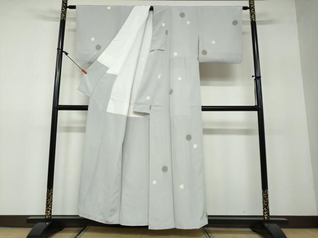 平和屋着物○上質な小紋 雪輪文 正絹 逸品 DAAW5329ud - メルカリ
