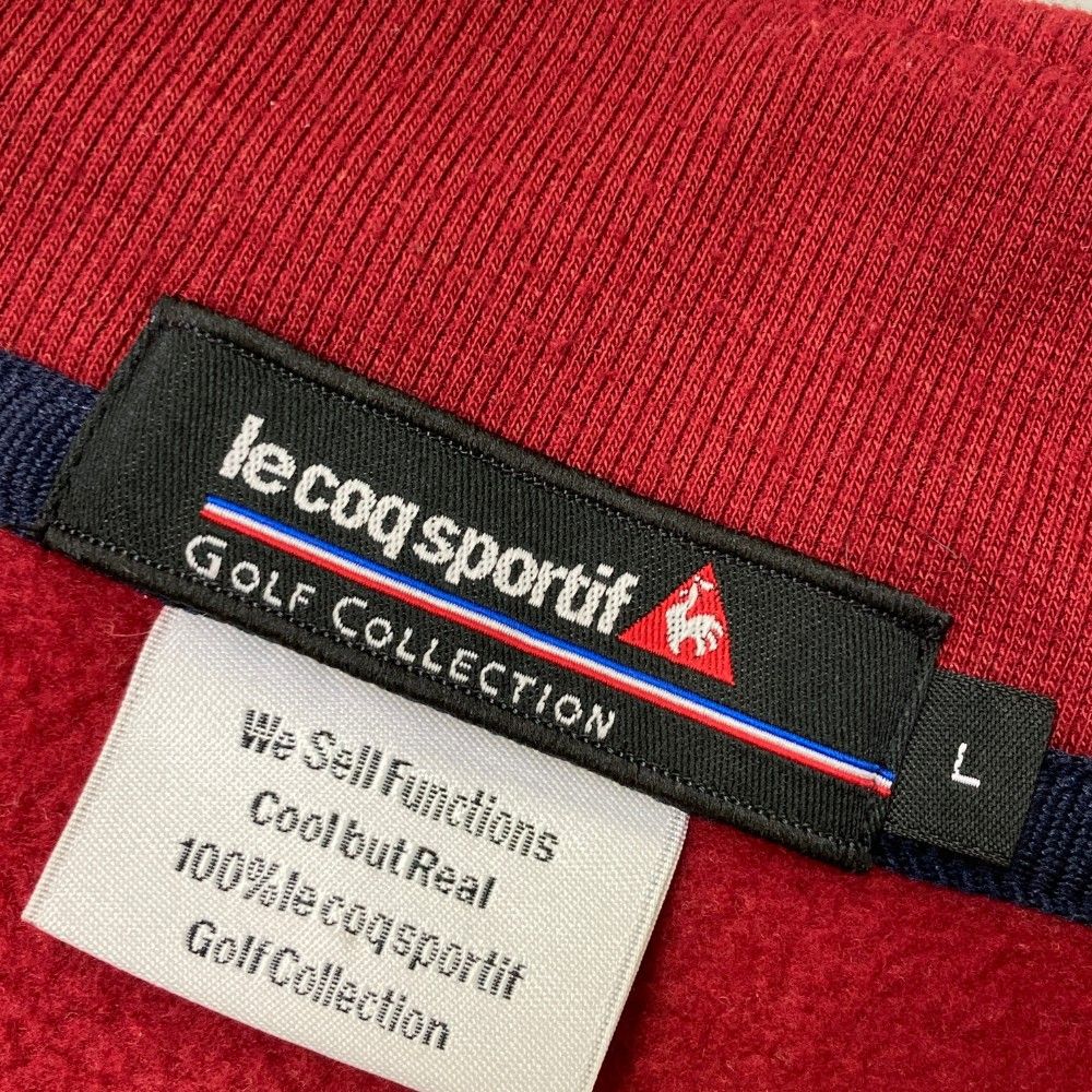 サイズ：L LE COQ GOLF ルコックゴルフ 裏起毛 ナイロン切替