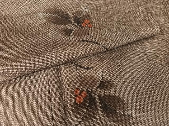 平和屋着物○本場大島紬 一元7マルキ 更紗花文 正絹 逸品 AAAY5988ph