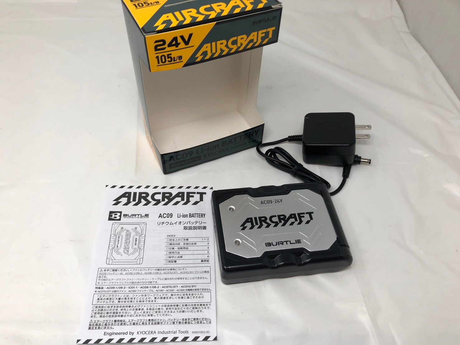 ◇未使用 BURTLE バートル リチウムイオンバッテリー AC09-24V