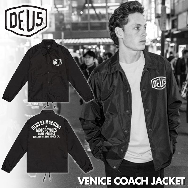 DeusExMachina デウスエクスマキナ コーチジャケット VENICE COACH JACKET ブラック 黒 アウター サーファー バイカー Deus  Ex Machina[衣類] ユ00572 - メルカリ