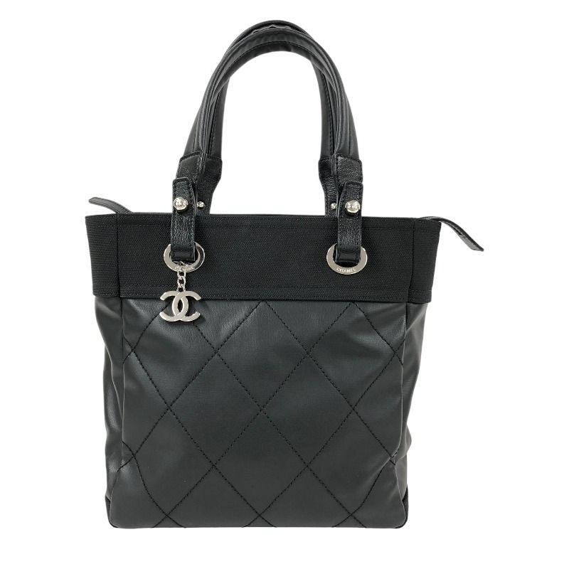 シャネル CHANEL パリビアリッツPM A34208 14番台 ブラック シルバー