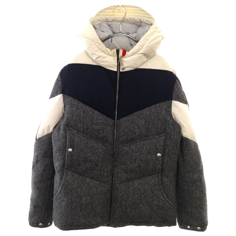 正規品 17-18AW MONCLER GAMME BLEU ツイード切替 トリコロールライン